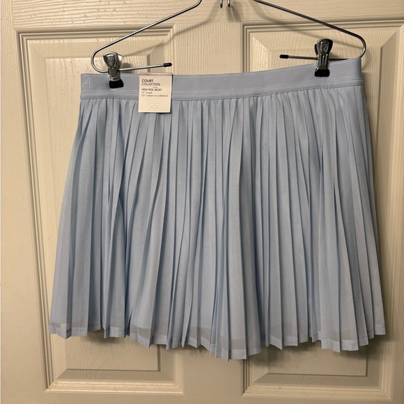 NWT Calia Pleated Mesh Skort Court Collection Pale Blue 2-Way Pocket Large $88 - Picture 4 of 11